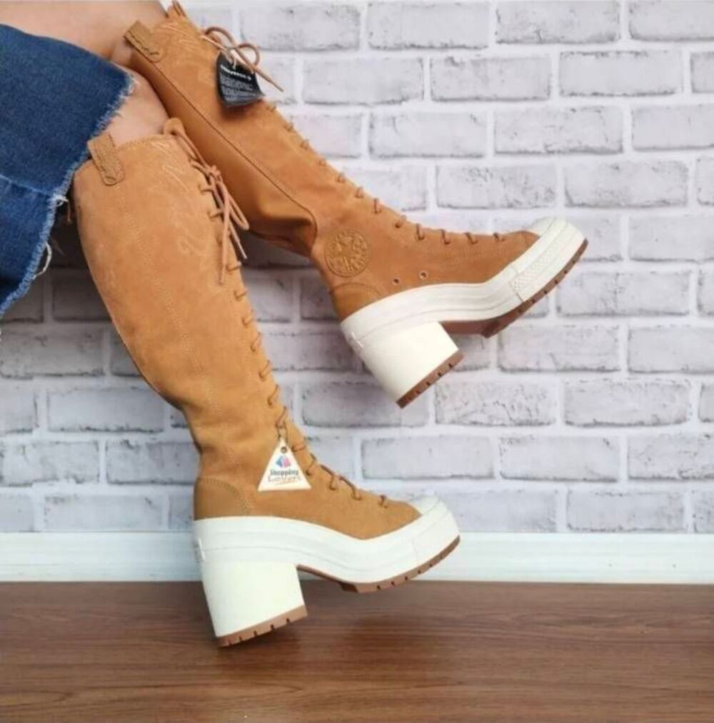 Converse Chuck 70 Western De Luxe Heel XXHi Platform Size 10 Gingersnap